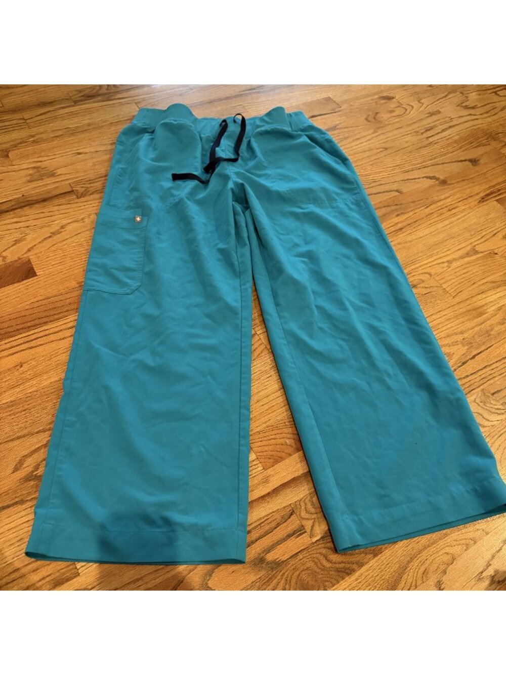 FIGS WOMENS TEAL GREEN SCRUB PANTS XXL PETITE PO 6254